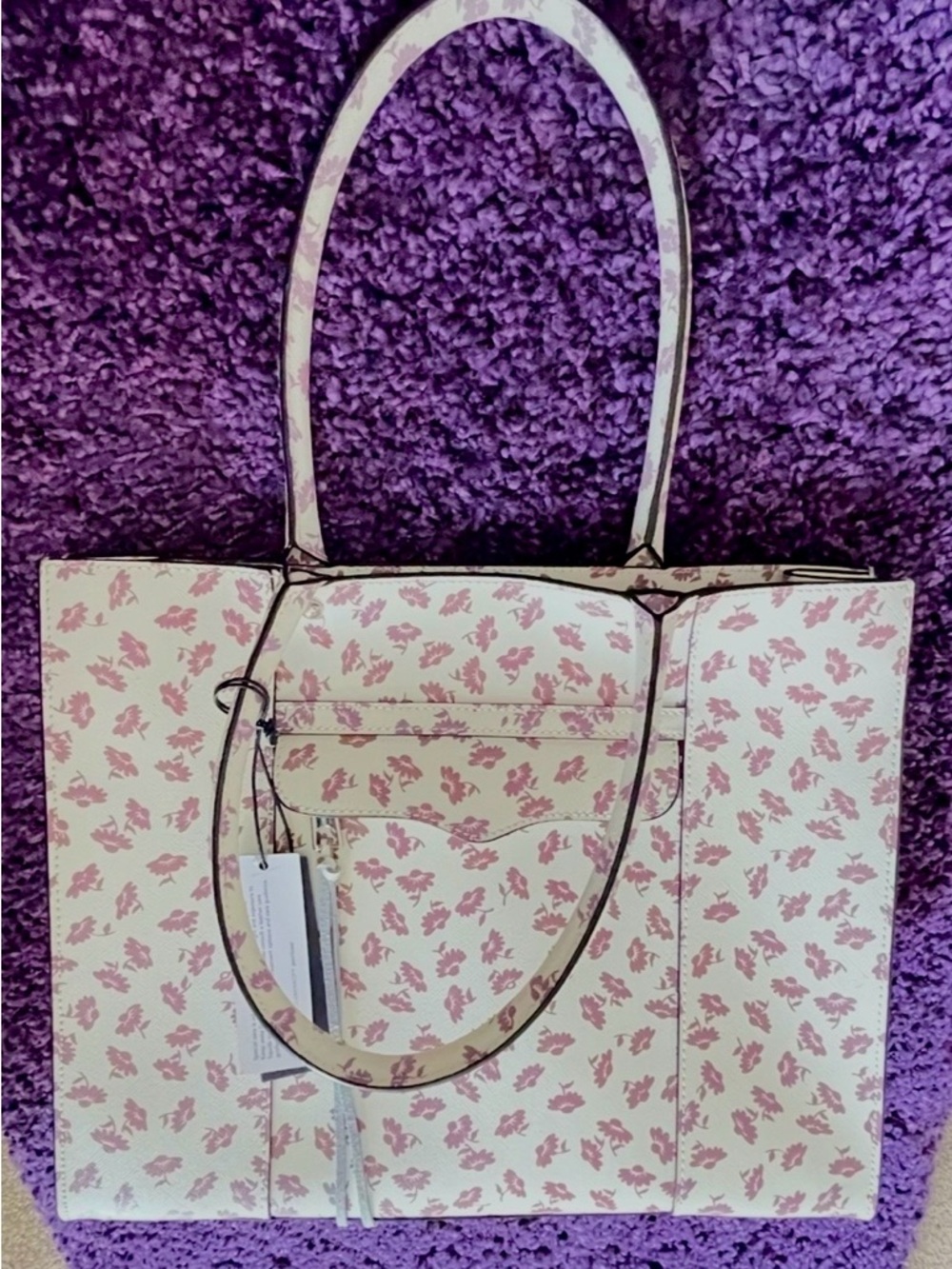 Rebecca Minkoff Berry Smoothie Saffriano tote bag . Medium size NWT